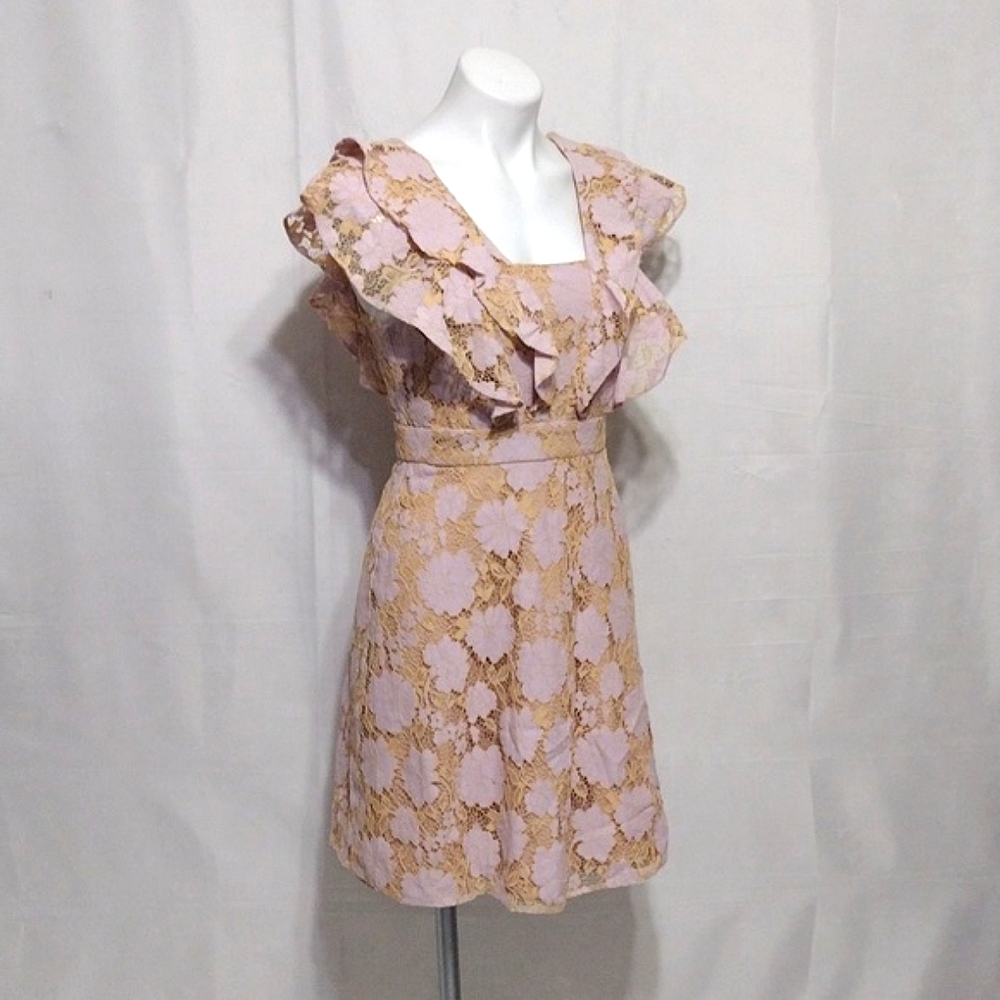 NWT Charles Henry Lace Ruffle Mini Dress Romantic Coquette Garden Party MP - Picture 5 of 13